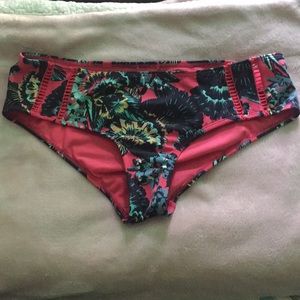 roxy floral print bikini bottoms